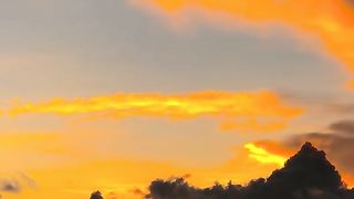 Sanset awan hitam