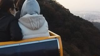 the beauty of autumn from the heights in South Korea
