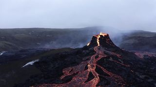 Eruption of a volcano in Iceland - Geldingadalsgos