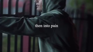 Then into pain