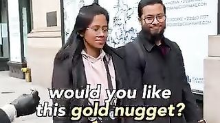 WILL NEW YORKERS TAKE A FREE GOLD NUGGET-!-!- #shorts