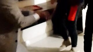 Crazy old man dancing - singing and dancing in school - cloudy English
