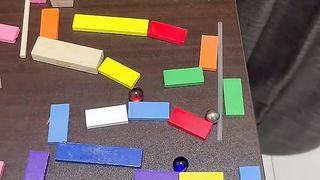 【本日のピタゴラスイッチ】#tiktok #marblerun #rubegoldberg #rubegoldbergmachine #dominos #ピタゴラスイッチ