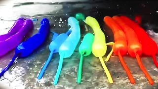 Pneu Automóvel ASMR | EXPERIMENTO Esmagador:Balão vs Pine Apple vs Jelly |