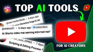 7 Top AI Tools For AI Creators _ Shorts Video Earnings_ _ Tech QnA _ #ai #aitools