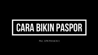 Cara Buat Paspor Online