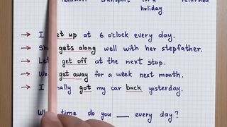 Phrasal verbs with "get"
