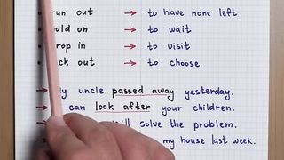 Phrasal verbs.