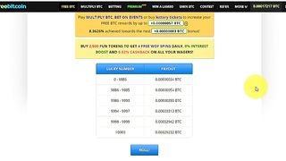 FREEBITCOIN для чего нужны Reward points