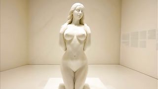 Art beautiful plaster stone status 8