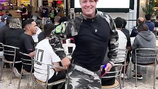 Military Man TikTok Dance in public / Tentara goyang ala TikTok