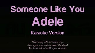 Someone Like You - Adele (Karaoke Songs With Lyrics)