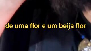 flor e o beijar flor