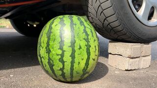 EXPERIMENT- WATERMELON VS CAR