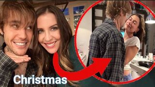 Justin Bieber and Hailey Bieber Christmas Photos