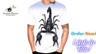 Scorpion 3d Printing Men Ladies Kids Short Sleeve | Aliexpress | Order Now