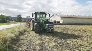 Farmer Girl and John Deere - again the wrong clothes