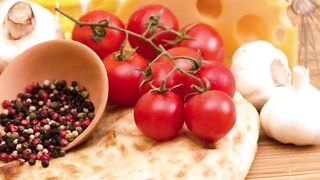 Turkish Pizza with Lamb, Pine Nuts and Pomegranate