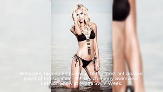 Beach bunny swimwear fashion show - Miami swim week - Black Tape Fashion
