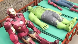 GTA V Hulk and Spiderman not sleep #gta