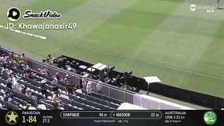 Shan Masood hit a big six