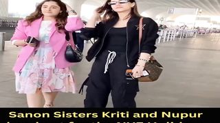 Sanon Sisters Kriti and Nupur head out for the NYE Holidays #kritisanon #short #shorts #trending #viral #bollywood #viralshorts