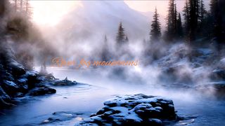 River fog mountains