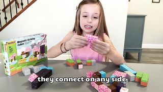 Magnetic Blocks - Build Mine Magnet World Cherry Blossom