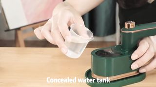 SUUNNYNNUS Mini Steamer Travel Iron, Wet and Dry Ironing Clothing