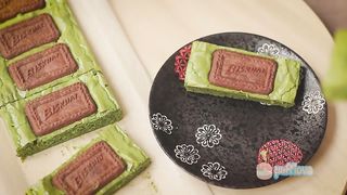 CARA MEMBUAT BROWNIE MATCHA & BISKUIT | MATCHA BROWNIE RECIPE