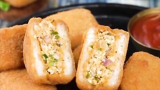 Stuffed Bread Squares
