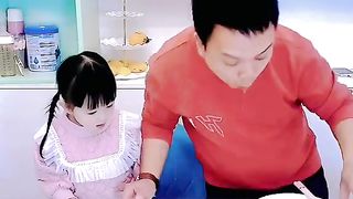 cutebaby funny, adorable, cute and mischievous with his family