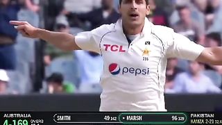 Mitchell Marsh out on 96
