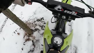 Dirt Bike Snow Ride.