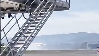 The yellow airplane