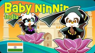 Baby Nin Nin India┃#babyninnin┃Ninja Skunks ┃Ninja Song┃Taj Mahal┃Animation┃#rabbitwarren