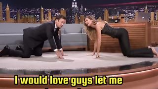 Super Model Gisele Bundchen vs. Jimmy Fallon: Epic Plank Challenge on The Tonight Show 2
