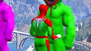 GTA 5 Epic Water Ragdolls Spiderman Vs King Kong