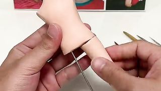 Cristiano Ronaldo made from polymer clay, sculptur