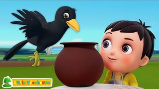 Ek Pyasa Kauwa Tha Kahani, प्यासा कौवा, Short Stories for Kids and Preschool Songs