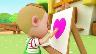 The Farmer In The Dell - Fun Animal Coloring Cartoon For Kids _ Super Sumo Nursery Rhymes & Kid Song