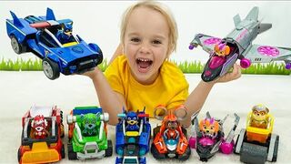 Chris and Niki PAW Patrol Mighty Movie Toys Rescue Mission 2