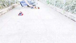 Q Version Alloy Car Inertia Four-wheel Car Drive Big Foot Off-road Vehicle Pull Back Toys for Kids 2 To 4 Years Display Gifts