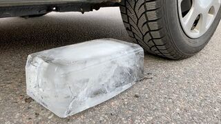 EXPERIMENT: CAR VS GIANT ICE