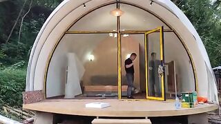 New arrvial luxury shell tent living lodge tent