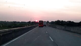 natural phenomenon, moon in the morning