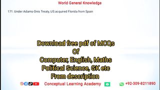 Important General knowledge MCQ's