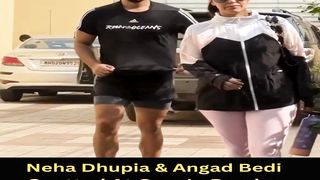 Neha Dhupia & Angad Bedi Spotted At Gym In Bandra #nehadhupia #shorts #short #trending #viral #bollywood #shortvideo