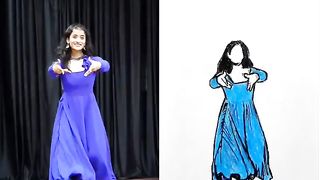 comparison video ???? comment ur favorite ❤️ #art #drawing #dance #aigirinandini #brodhav #stopmotion.