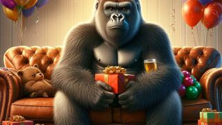 Bonne année de la part de Gorilles hilarants. La famille Shabani